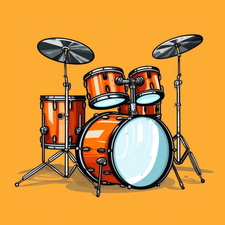 Photo gratuit la passion de la musique de style dessin animé illustrée