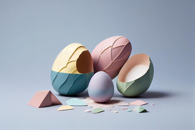 Pastel Color Easter Egg39s Compositions 1