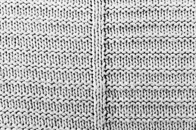 Photo gratuite patron de tricot en tissu