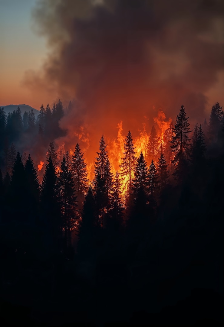 Photo gratuit le paysage des catastrophes naturelles