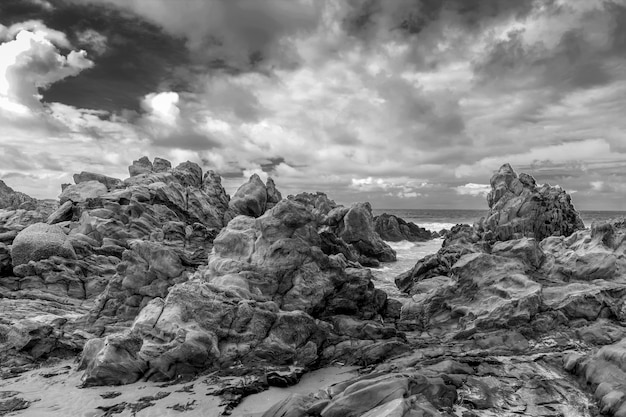 Paysage côtier rocheux