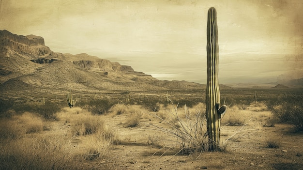 Photo gratuite paysage désertique avec des espèces de cactus et de plantes