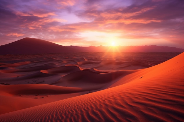 Photo gratuite le paysage désertique est magnifique.