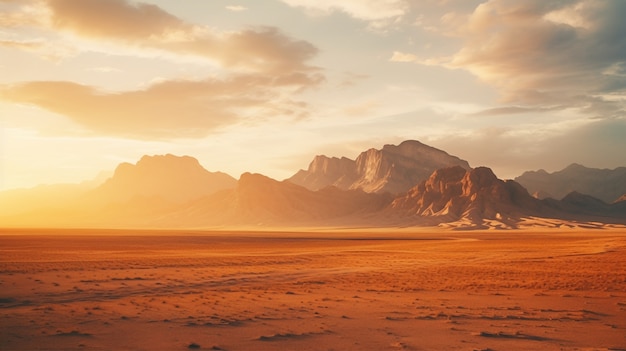 Photo gratuite le paysage désertique est magnifique.