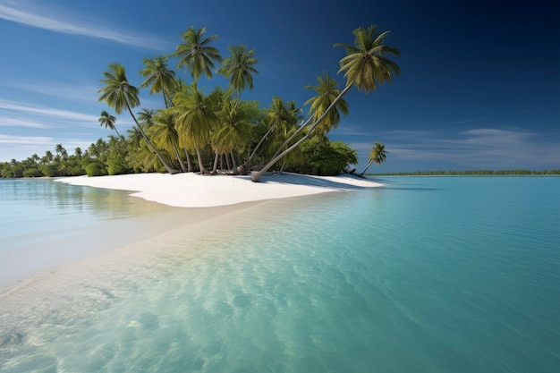 Le paysage exotique de l'île