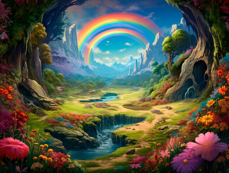 Photo gratuit le paysage fantastique des trous sans fin