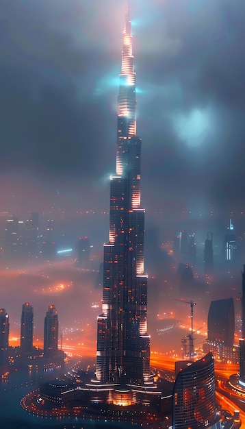 Le paysage futuriste de Dubaï