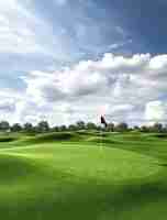 Photo gratuite paysage de golf