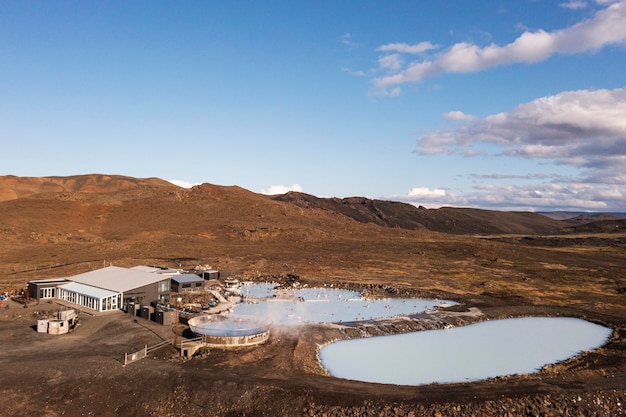 Paysage d'Islande de belles plaines