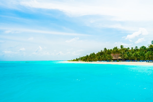 Photo gratuite paysage lagon paradis soleil bleu