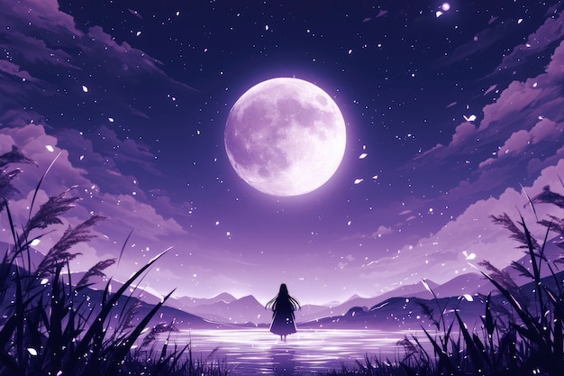 Images de Fond Ecran Anime Violet | Freepik