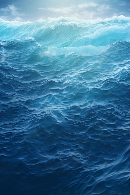 Paysage marin avec style d'art numérique