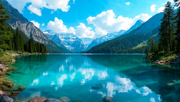 Photo gratuit un paysage naturel magnifique