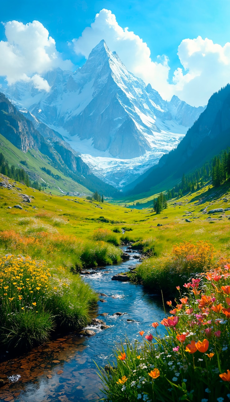 Photo gratuit un paysage naturel magnifique
