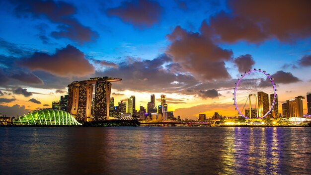 Paysage de Singapour.