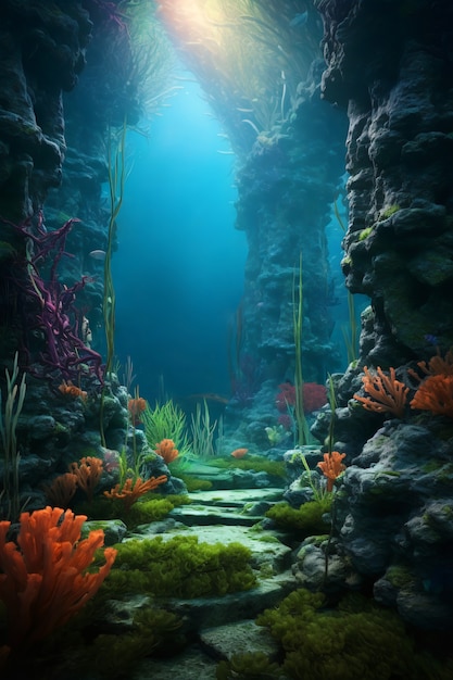 paysage sous-marin