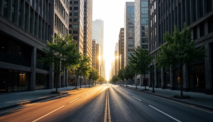 Photo gratuit le paysage urbain du gratte-ciel