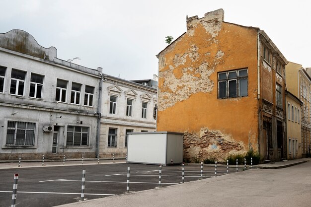 Paysage urbain ensoleillé