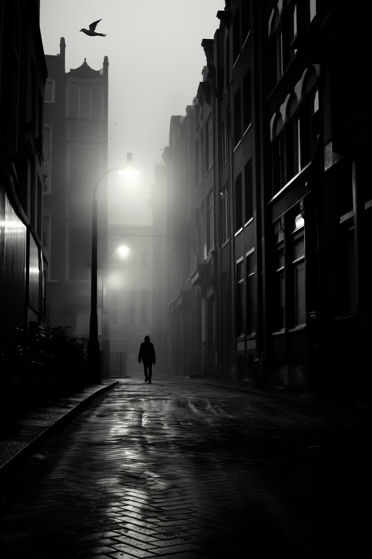 Photo gratuit paysage urbain minimal monochromatique