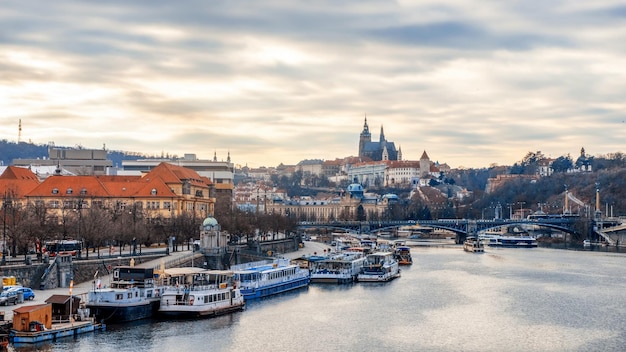 Photo gratuite paysage urbain de prague république tchèque