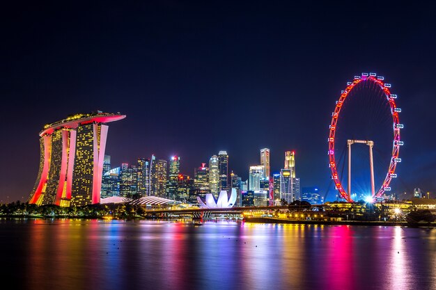 Paysage urbain à Singapour.