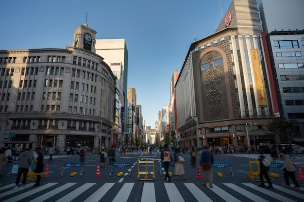 Photo gratuite paysage urbain de tokyo pendant la journée