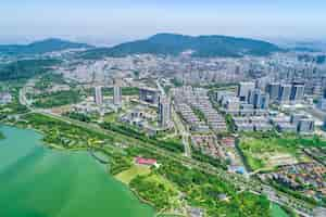 Photo gratuite paysage urbain de wuxi