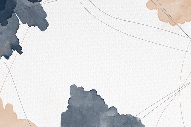 Peint à La Main Abstrait D'aquarelles Sur La Texture Du Papier