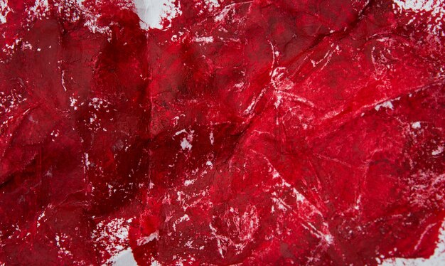 Peinture abstraite d&#39;huile rouge