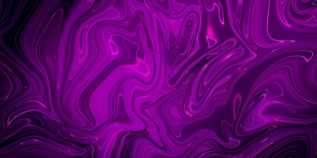 Peinture d'art violet liquide abstrait coloré avec des éclaboussures de couleur et peint l'art moderne