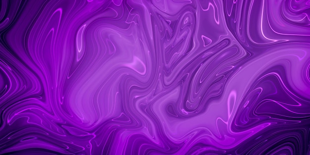 Peinture d'art violet liquide abstrait coloré avec des éclaboussures de couleur et peint l'art moderne