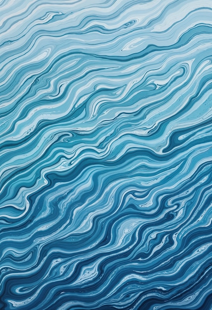 Peinture de formes fluides abstraites