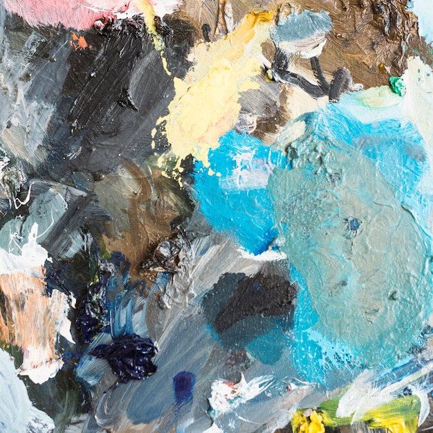 Peinture à l&#39;huile artistique multicolore abstraite texturée