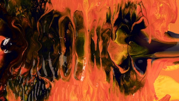 Peinture noire mélangée à l&#39;orange