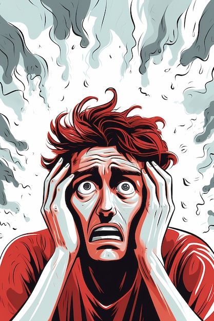 Peinture d'une personne souffrant d'anxiété