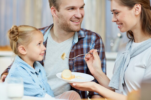 Pendant le petit déjeuner