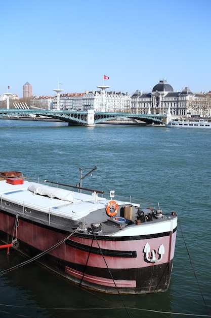 Photo gratuite péniche lyonnaise