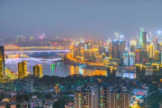 Péninsule paysage pittoresque architecture chongqing pont