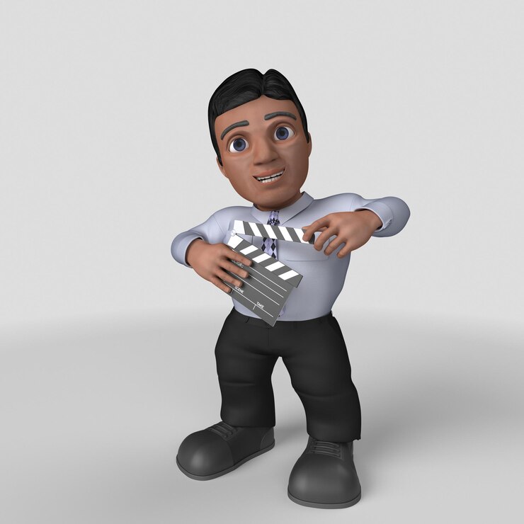 Photo gratuit personnage d'affaires de dessin animé 3d