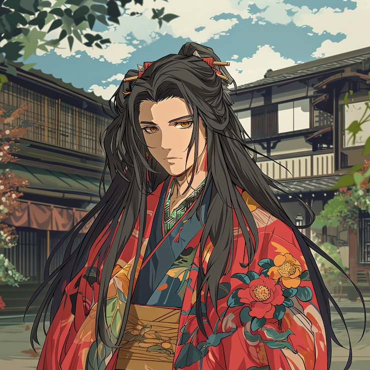 Photo gratuit personnage d'anime japonais