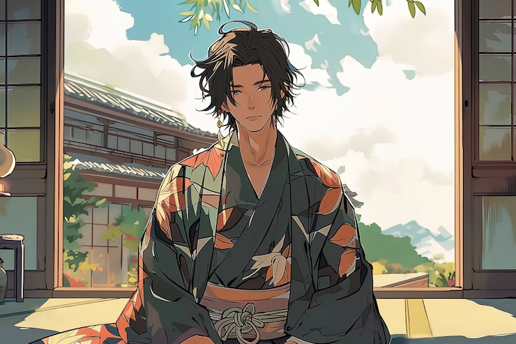 Photo gratuit personnage d'anime japonais