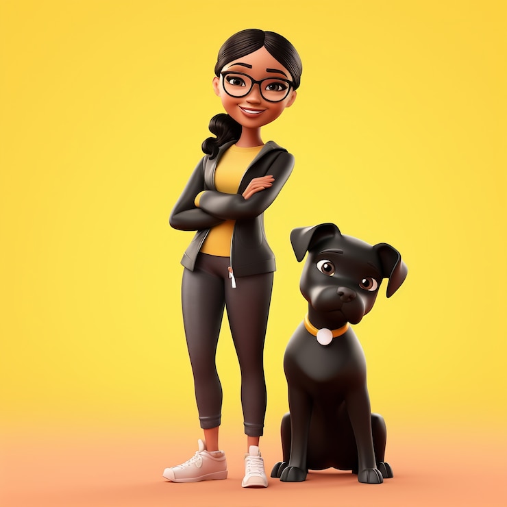 Photo gratuit personnage de dessin animé en 3d