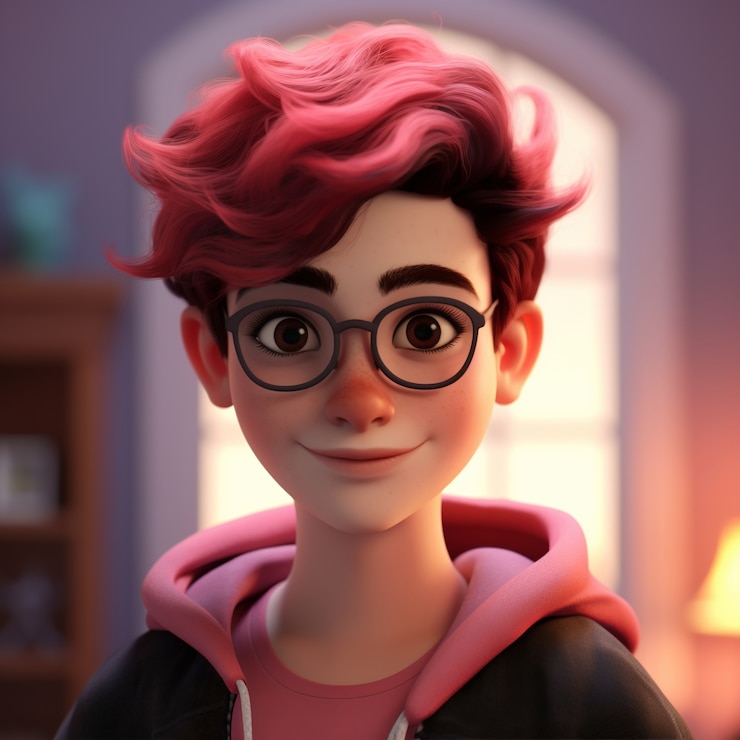Photo gratuit personnage de dessin animé en 3d