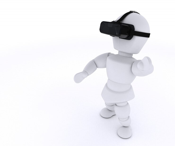 Photo gratuit personne amusant avec des lunettes de réalité virtuelle