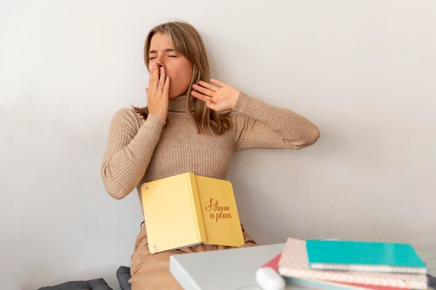 Personne endormie faisant la sieste