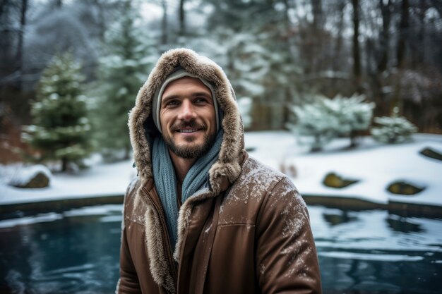 Personne pratiquant l'exposition au froid pour le métabolisme