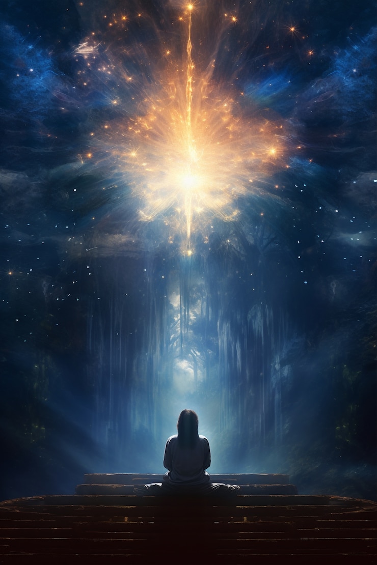 Photo gratuit personne qui connaît un réveil spirituel