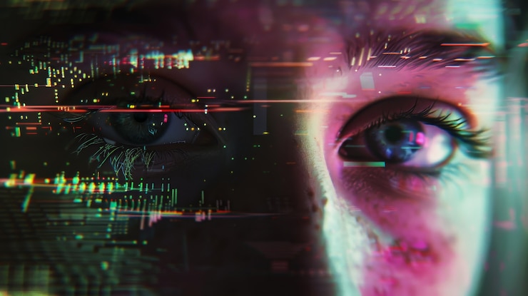 Photo gratuit personne souffrant de dépendance à la technologie et de cybersickness