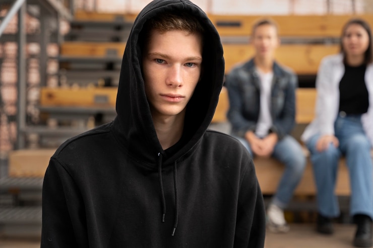 Photo gratuit personne victime d'intimidation