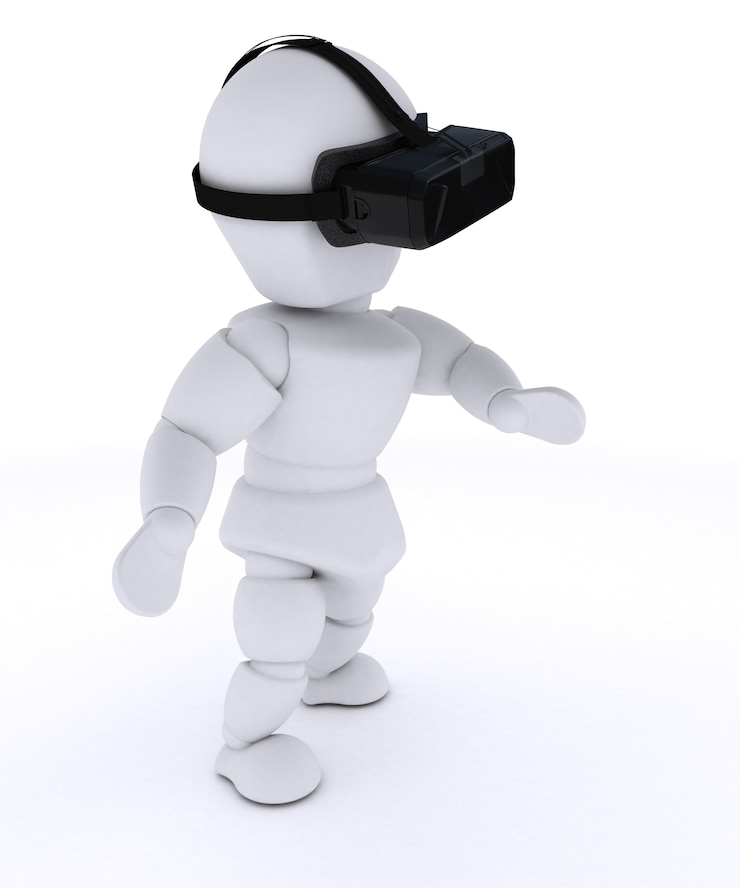 Photo gratuit personne voir à travers des lunettes de réalité virtuelle